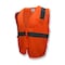 Radians Radians  SV2Z Economy Class 2 Mesh Safety Vest W/ Zipper, Hi-Vis Orange, 2XL, PK12 SV2ZOM2X - alternate 1
